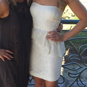 White lace dress